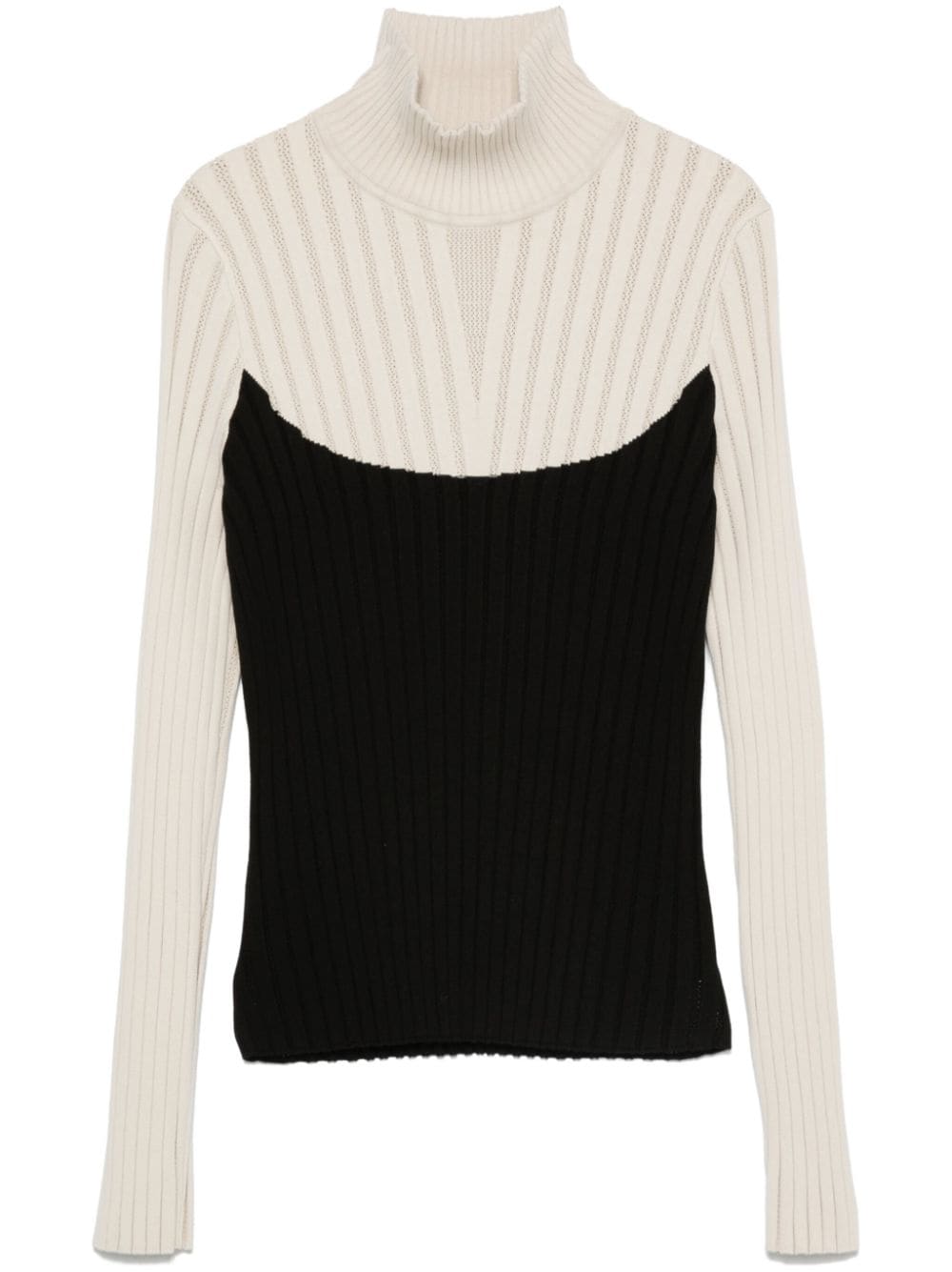 Tory Burch ribbed-knit sweater - Black von Tory Burch