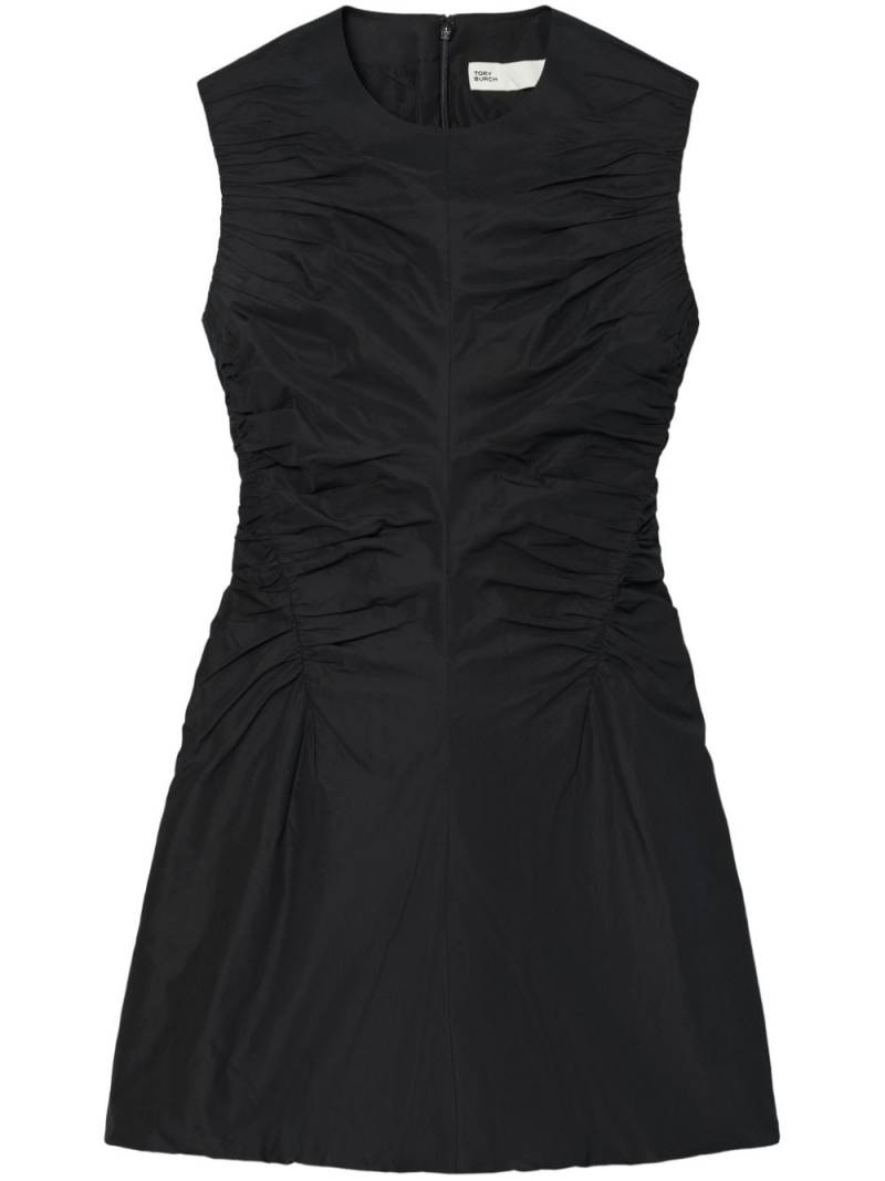 Tory Burch ruched mini dress - Black von Tory Burch