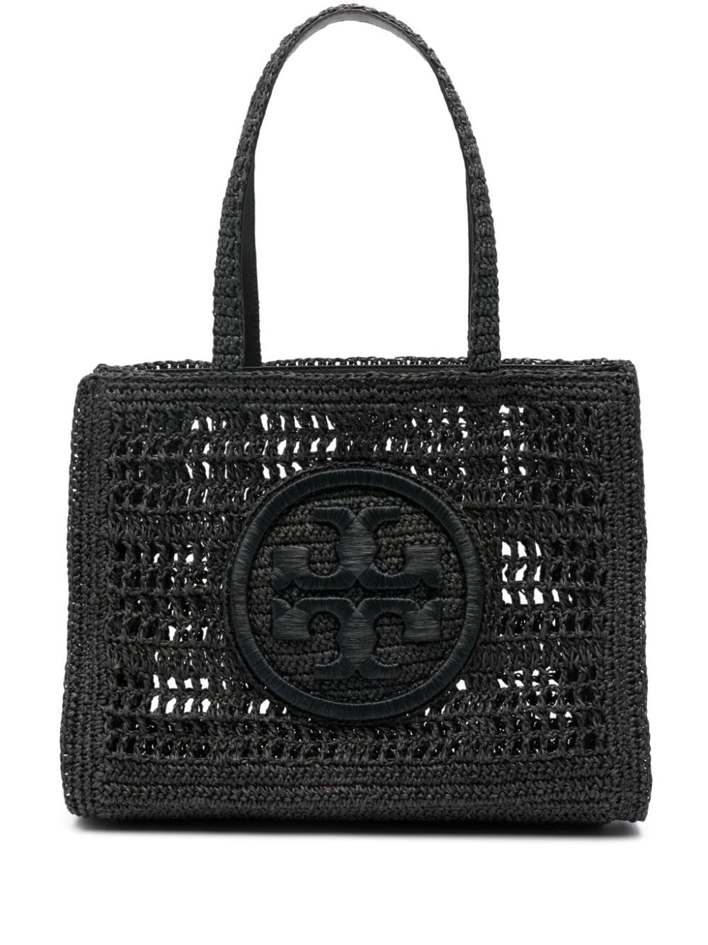 Tory Burch small Ella crochet tote bag - Black von Tory Burch