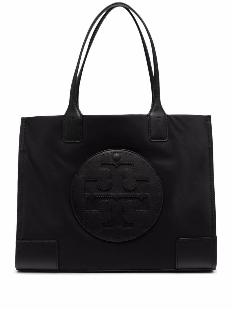 Tory Burch small Ella logo tote bag - Black von Tory Burch