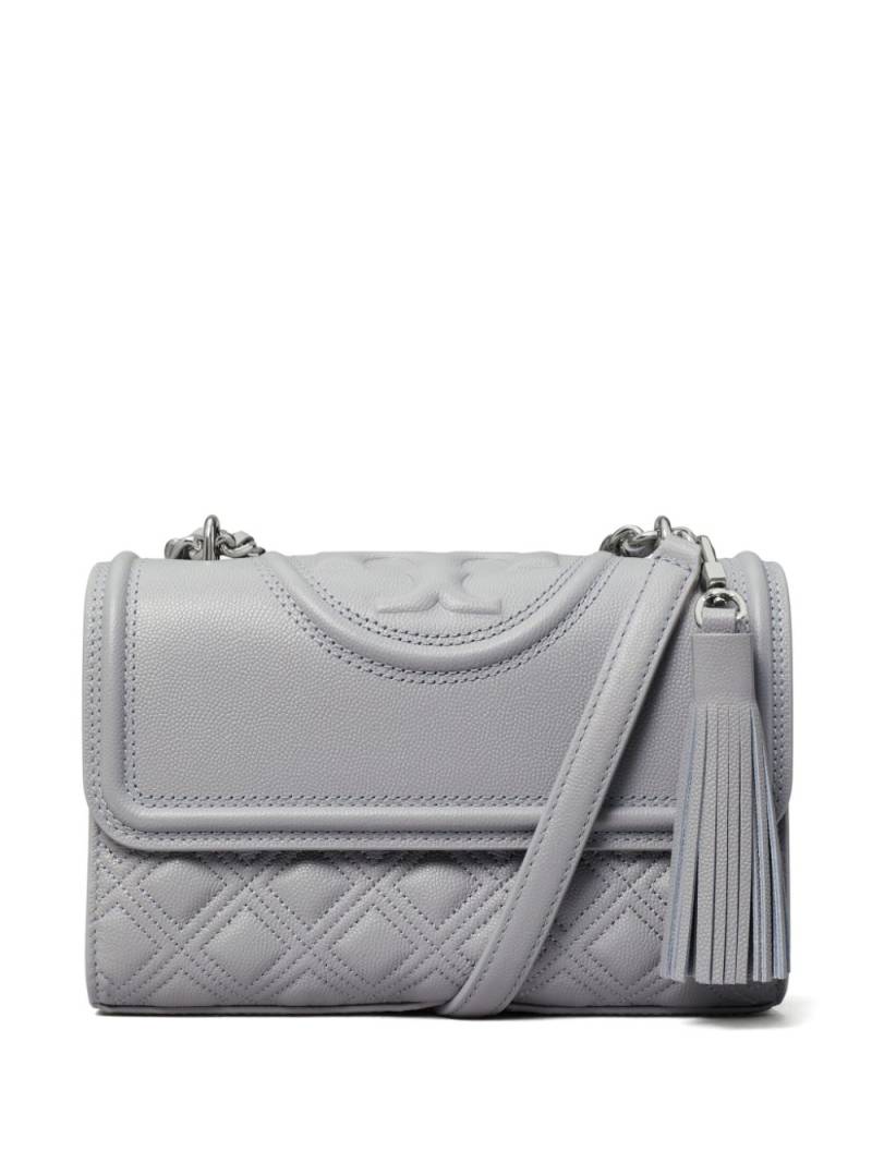 Tory Burch small Fleming Soft Grain convertible shoulder bag - Grey von Tory Burch