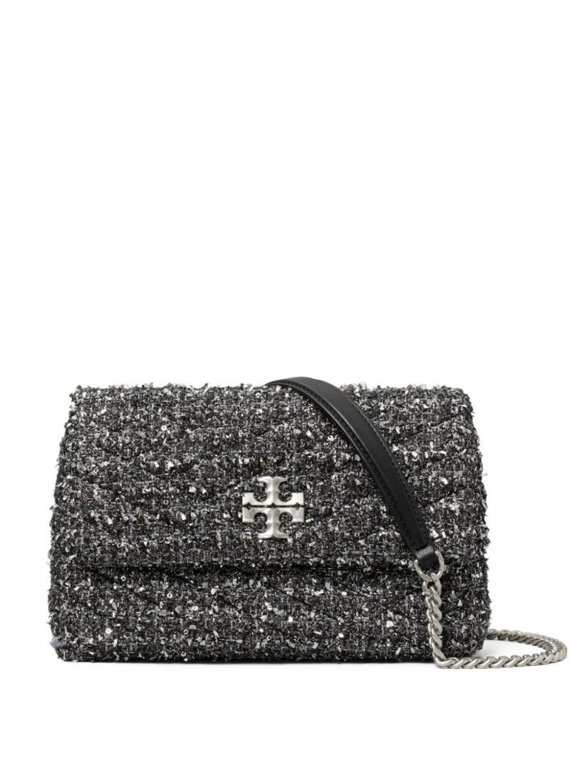 Tory Burch small Kira tweed convertible shoulder bag - Black von Tory Burch