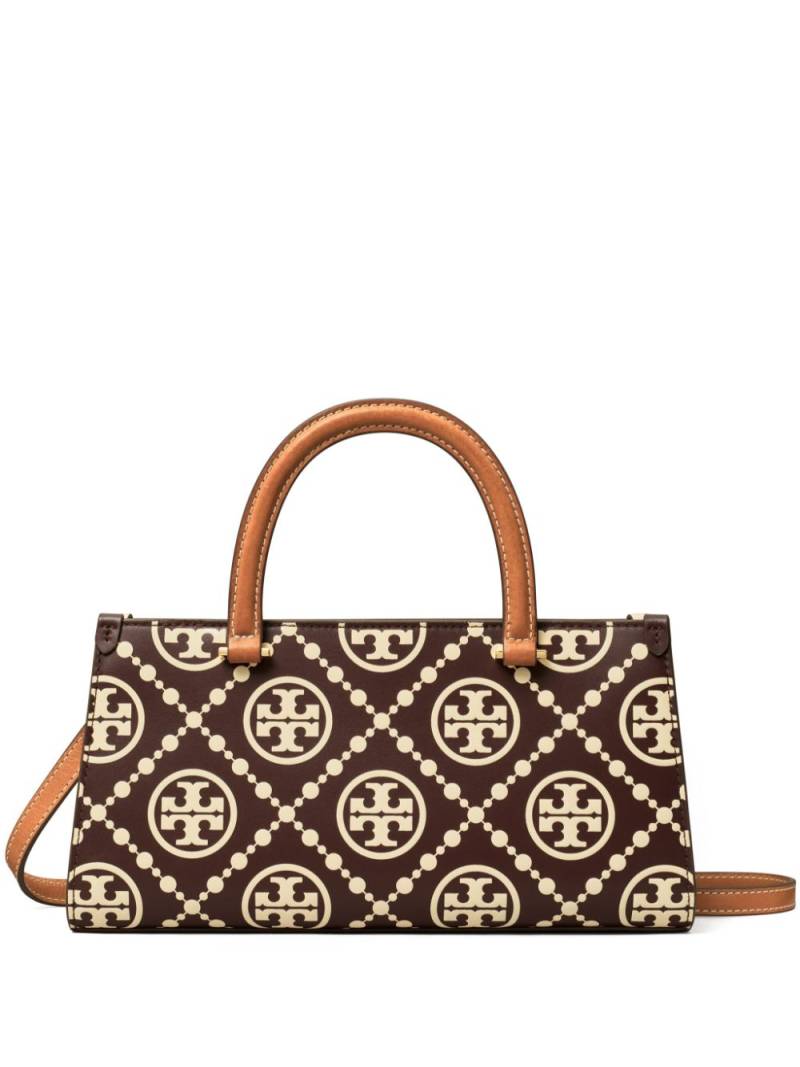 Tory Burch small T Monogram tote bag - Brown von Tory Burch