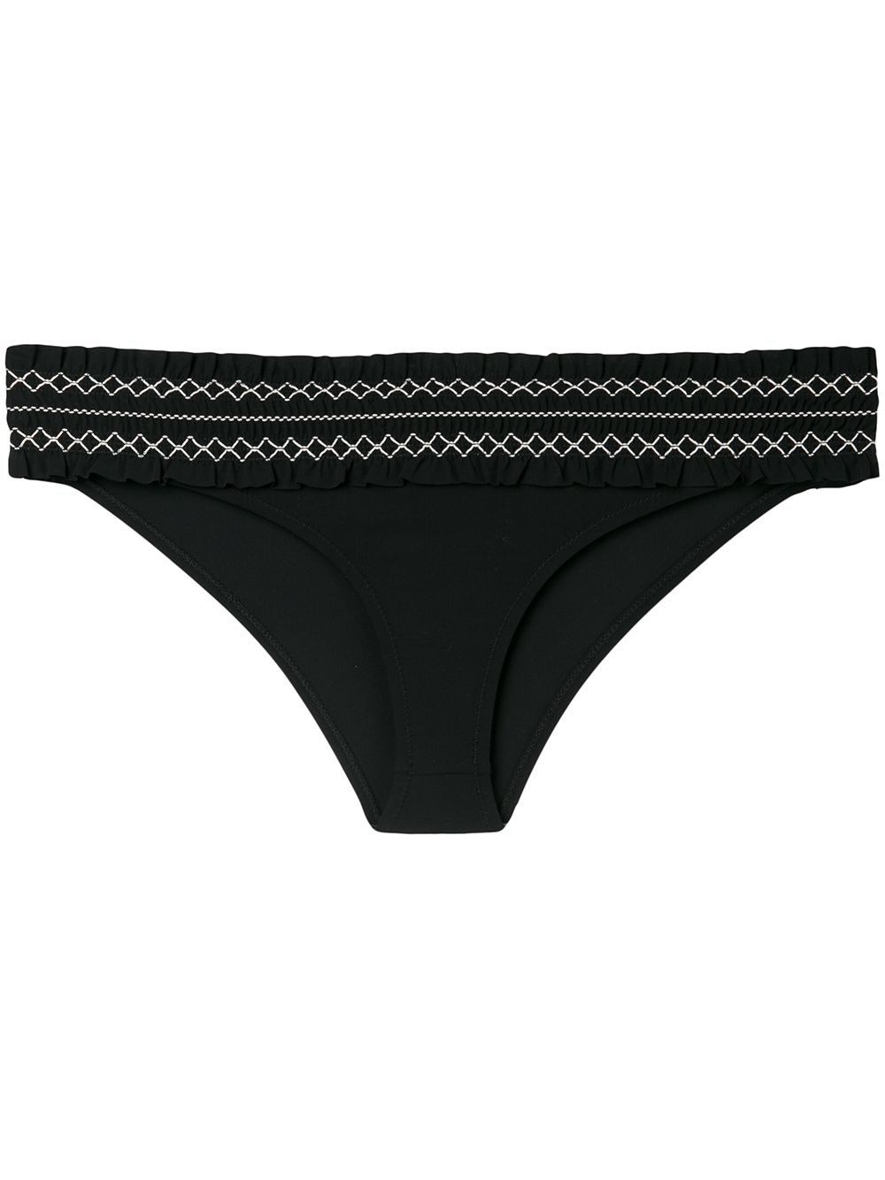 Tory Burch smocking bikini briefs - Black von Tory Burch