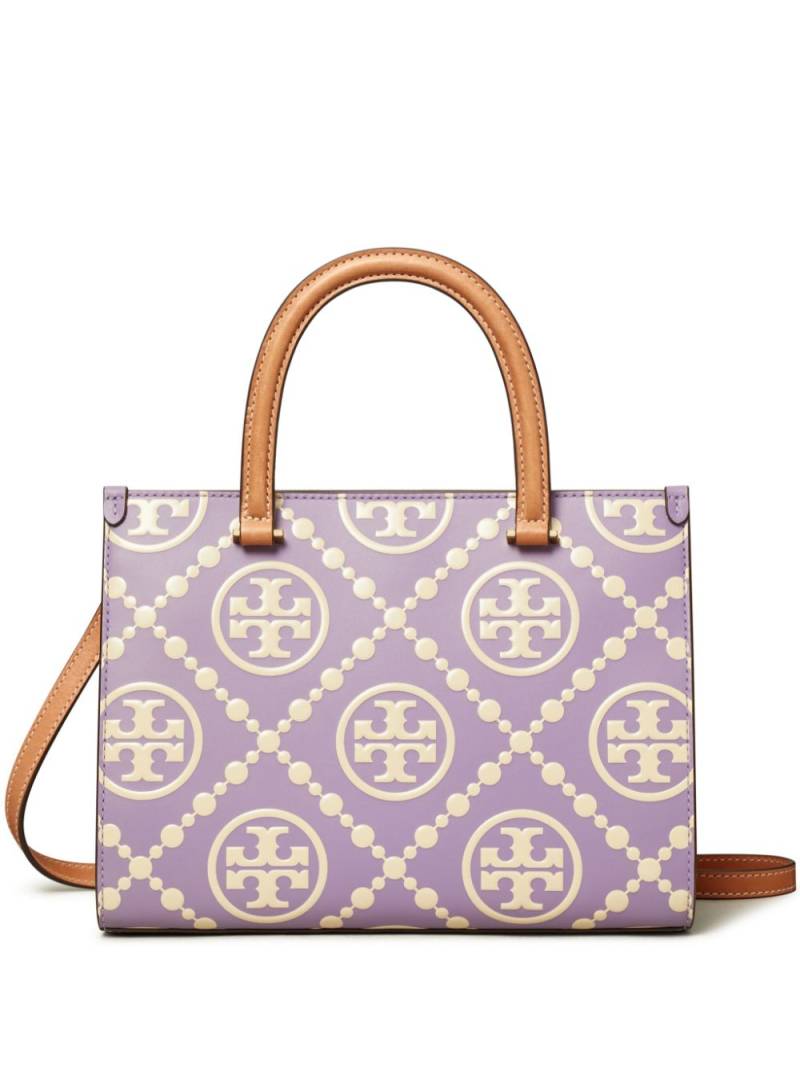 Tory Burch t-monogram contrast tote bag - Neutrals von Tory Burch