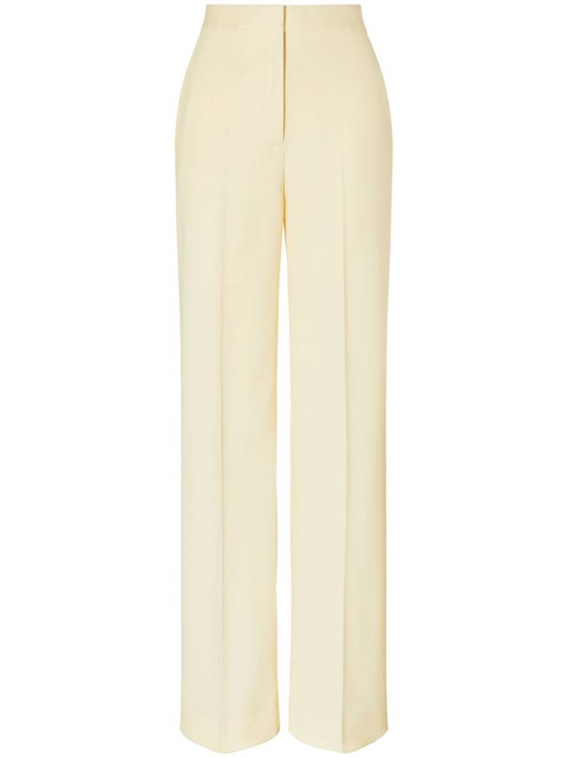 Tory Burch wide-leg twil trousers - Neutrals von Tory Burch