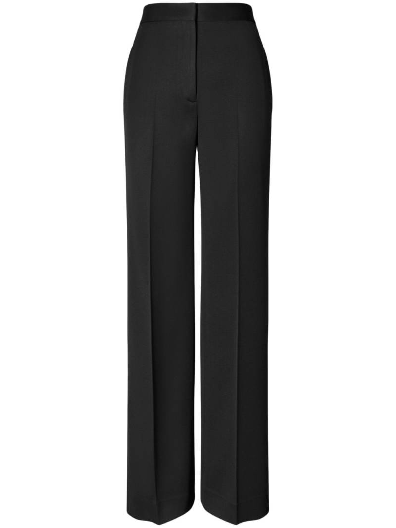 Tory Burch wide-leg twill trousers - Black von Tory Burch