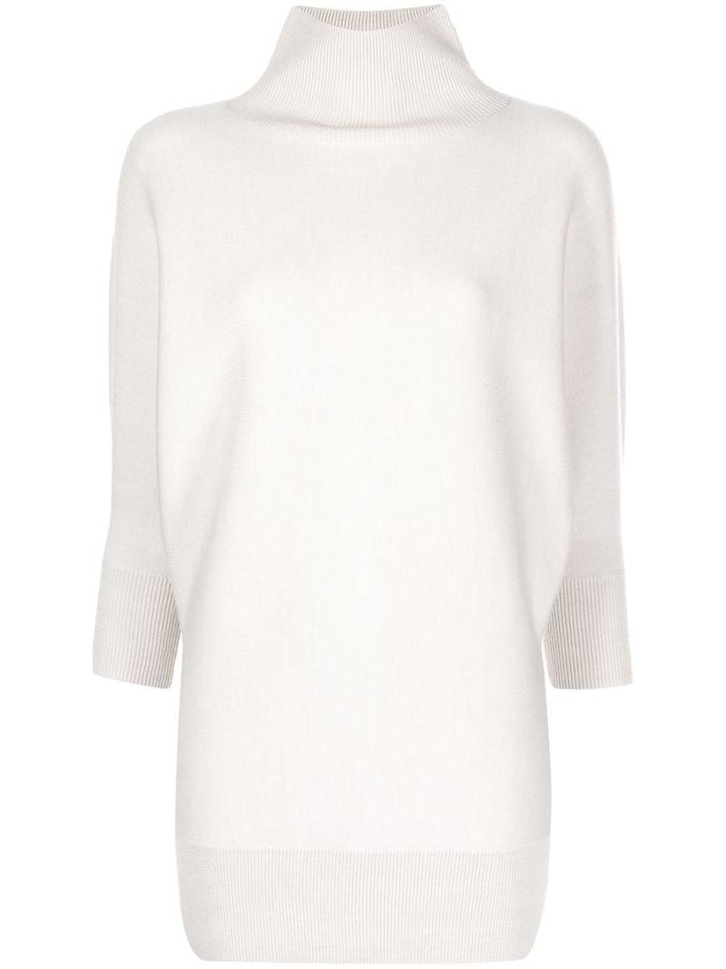 TOTEME Billowing roll-neck jumper - White von TOTEME