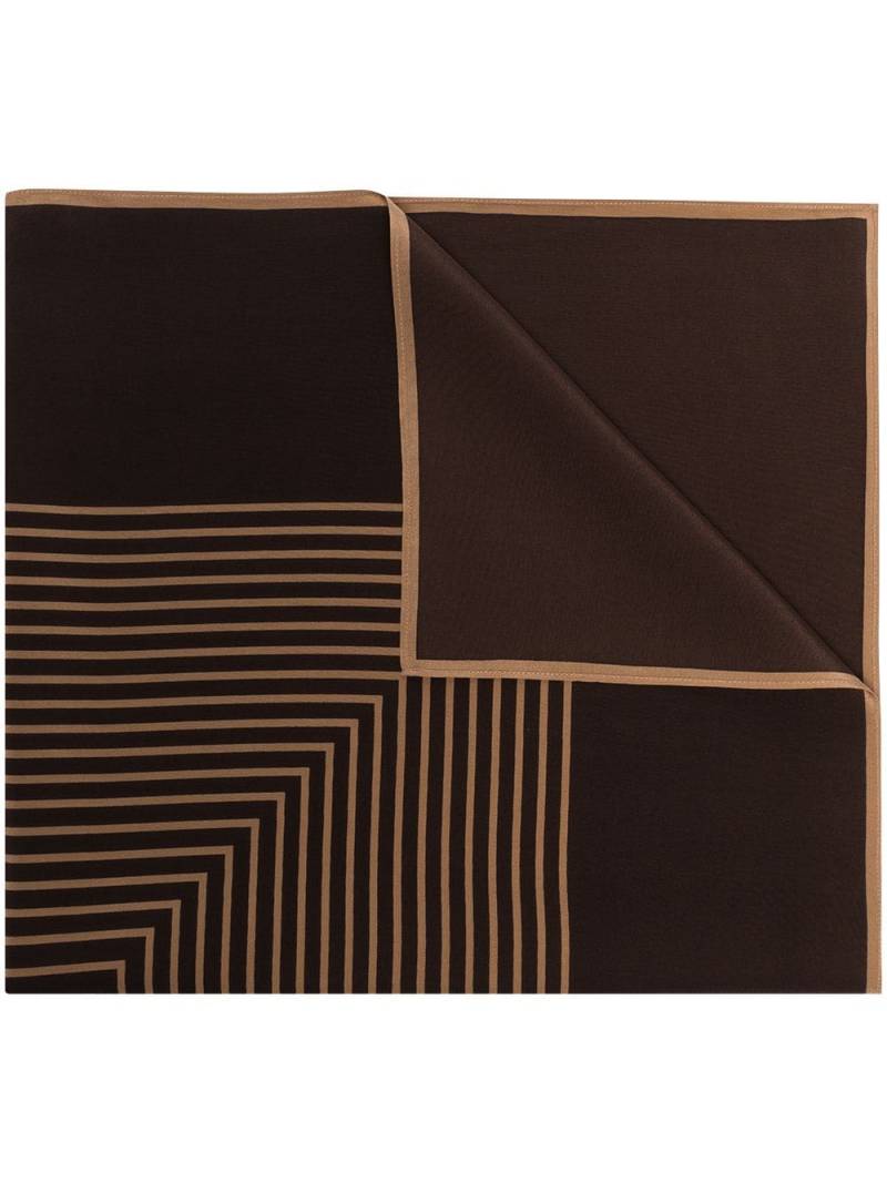 TOTEME Venizia silk scarf - Brown von TOTEME