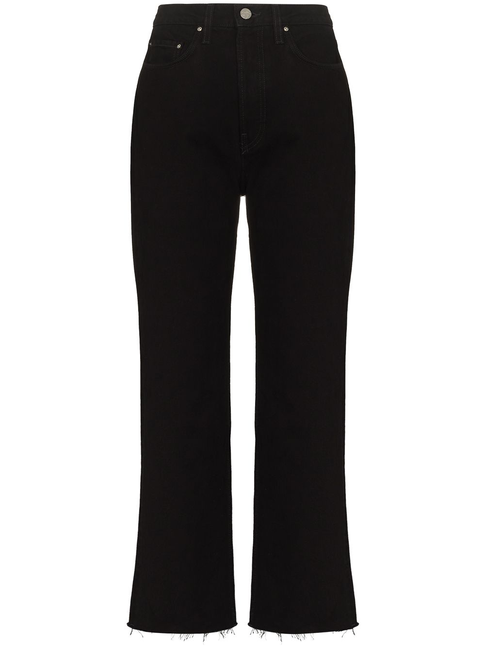 TOTEME cropped straight-leg jeans - Black von TOTEME