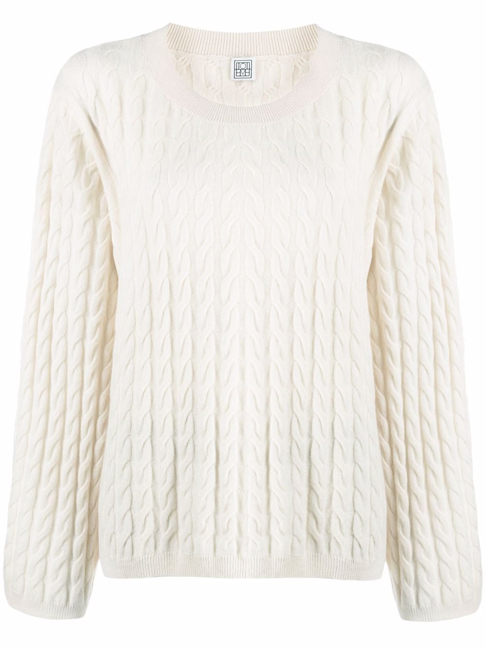 TOTEME cable-knit cashmere jumper - Neutrals von TOTEME