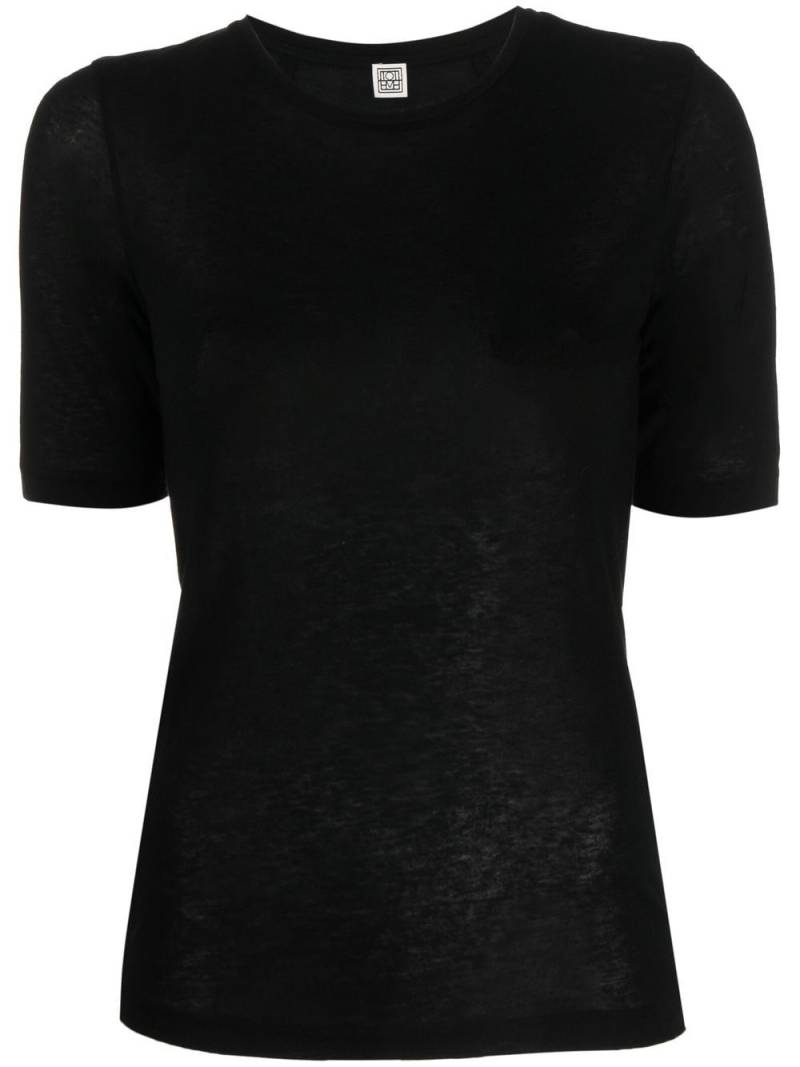 TOTEME crew-neck T-shirt - Black von TOTEME