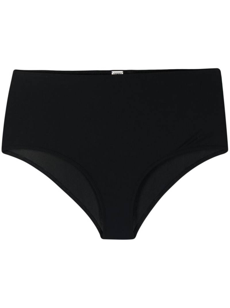 TOTEME high-waisted bikini bottoms - Black von TOTEME