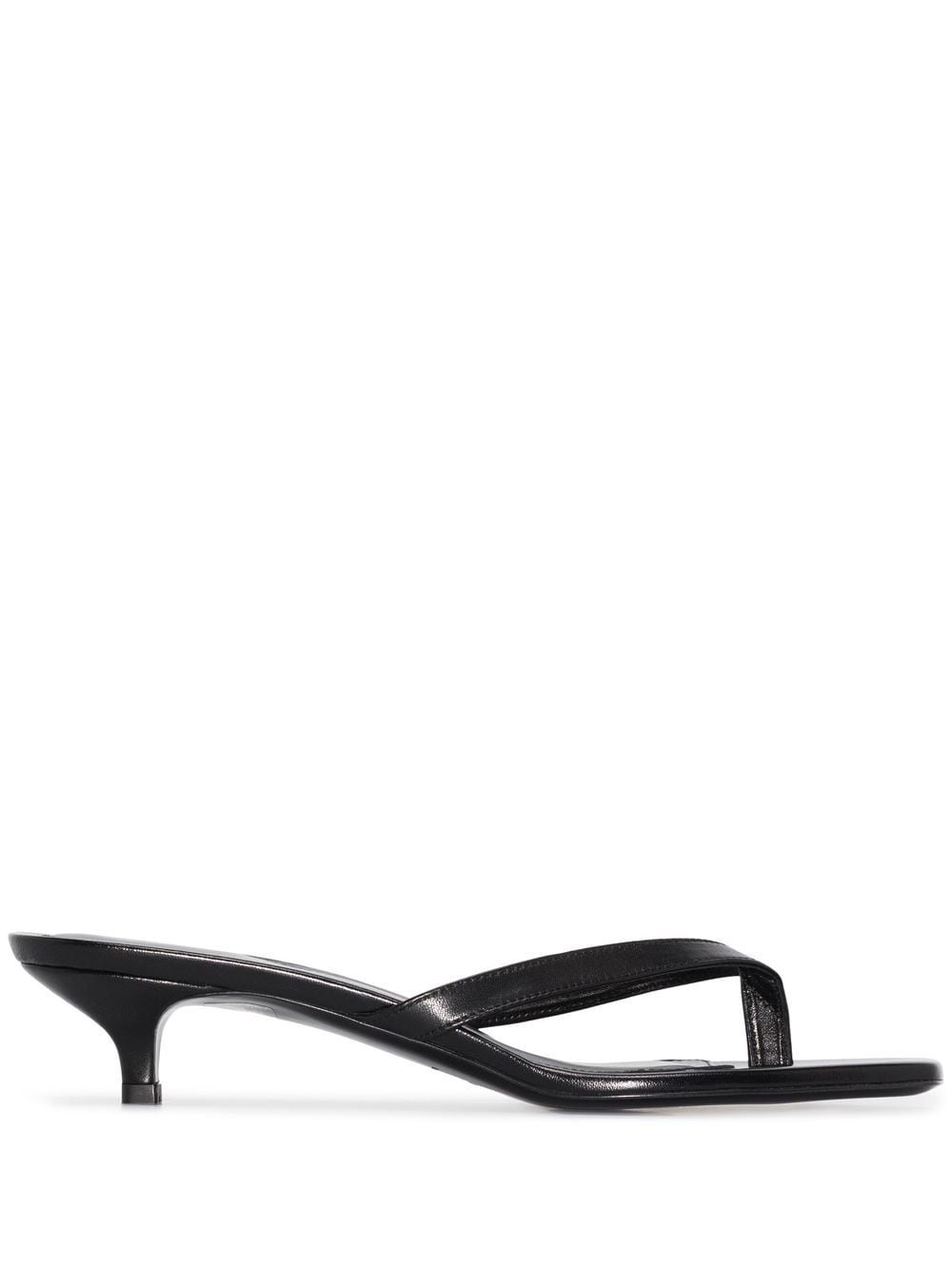 TOTEME 40mm kitten-heel flip-flops - Black von TOTEME