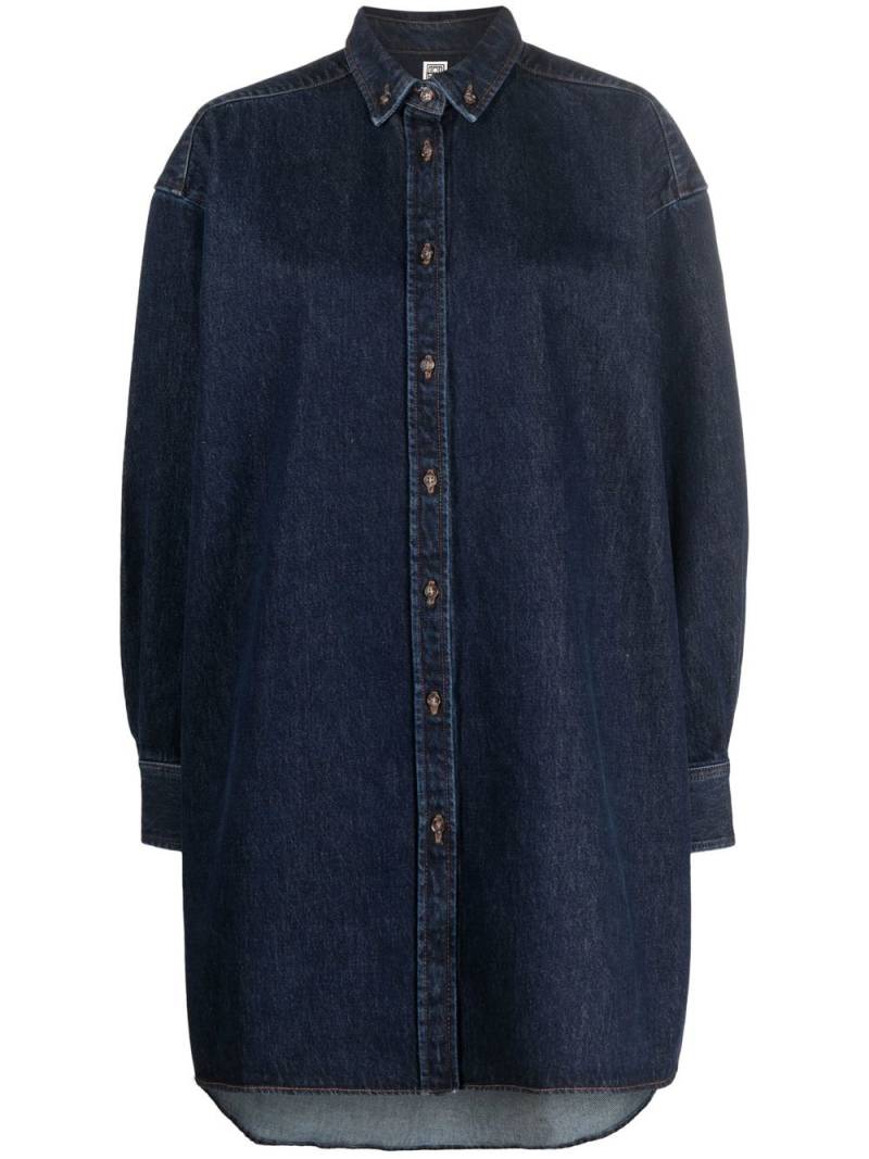 TOTEME long-sleeved denim shirt - Blue von TOTEME