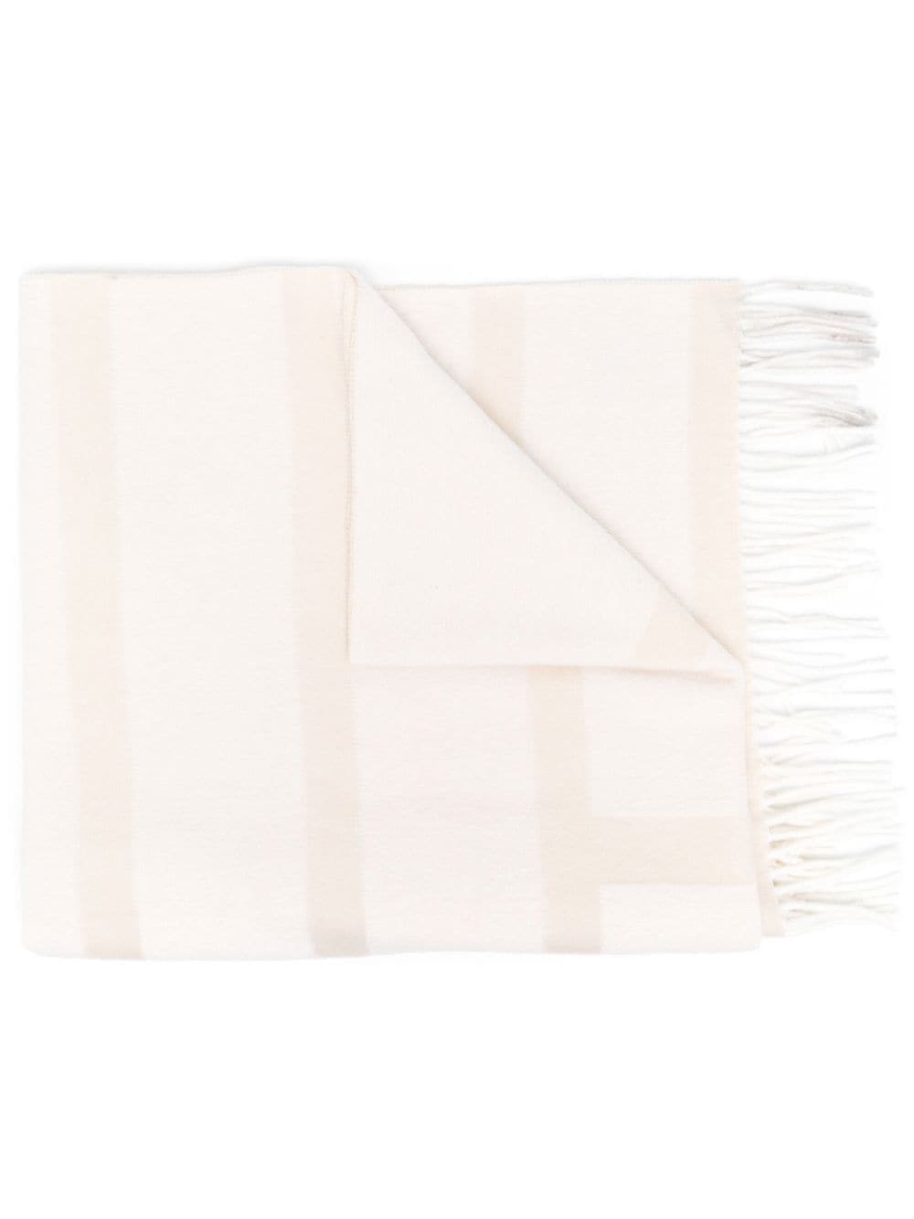 TOTEME monogram-jacquard wool scarf - Neutrals von TOTEME