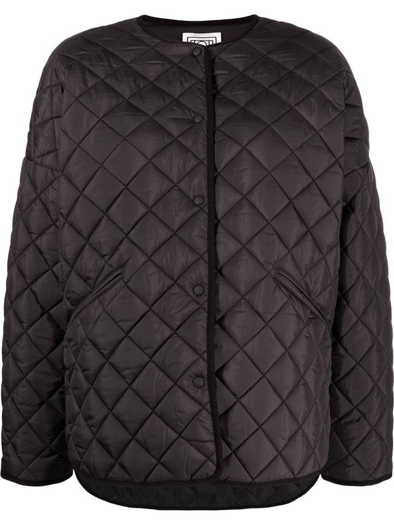 TOTEME drop-shoulder quilted jacket - Black von TOTEME