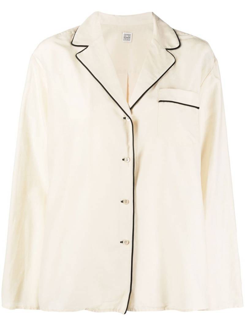 TOTEME pyjama-style shirt - Neutrals von TOTEME