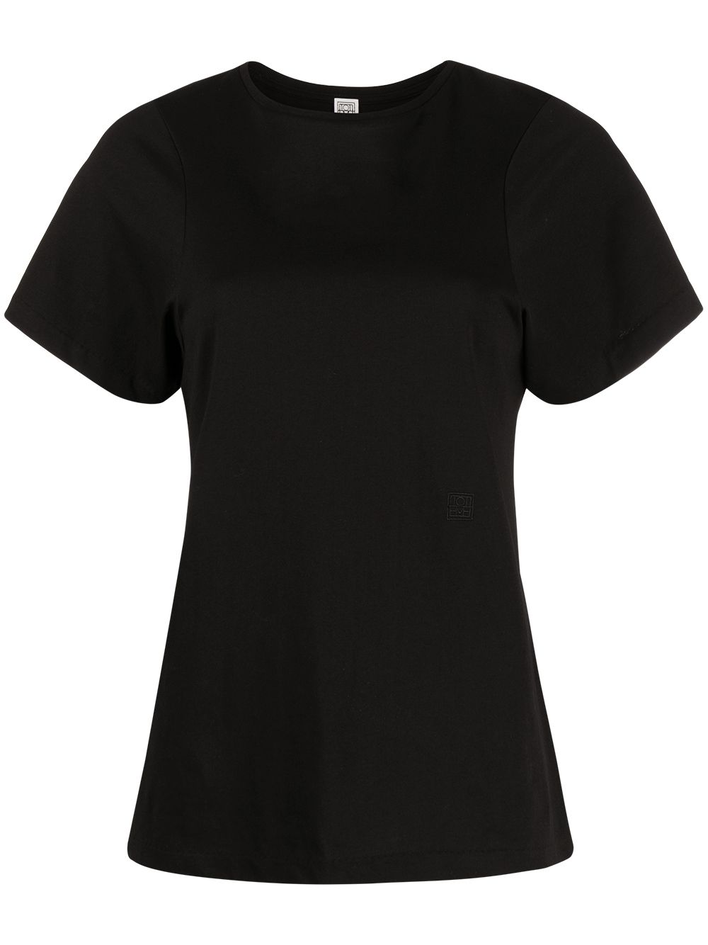 TOTEME short-sleeve cotton T-shirt - Black von TOTEME