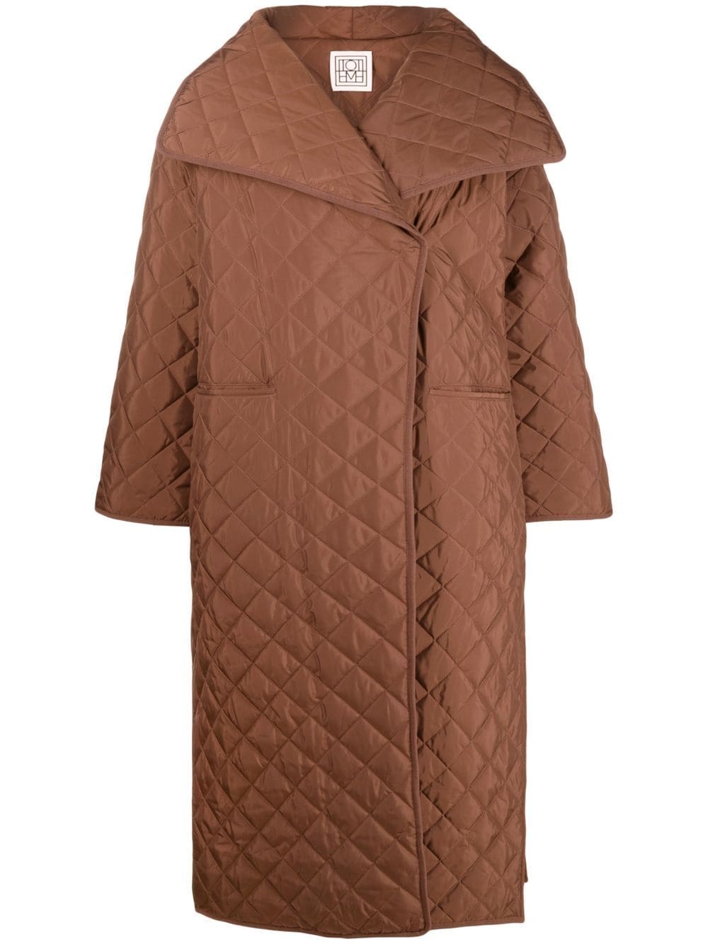 TOTEME signature quilted oversize coat - Brown von TOTEME