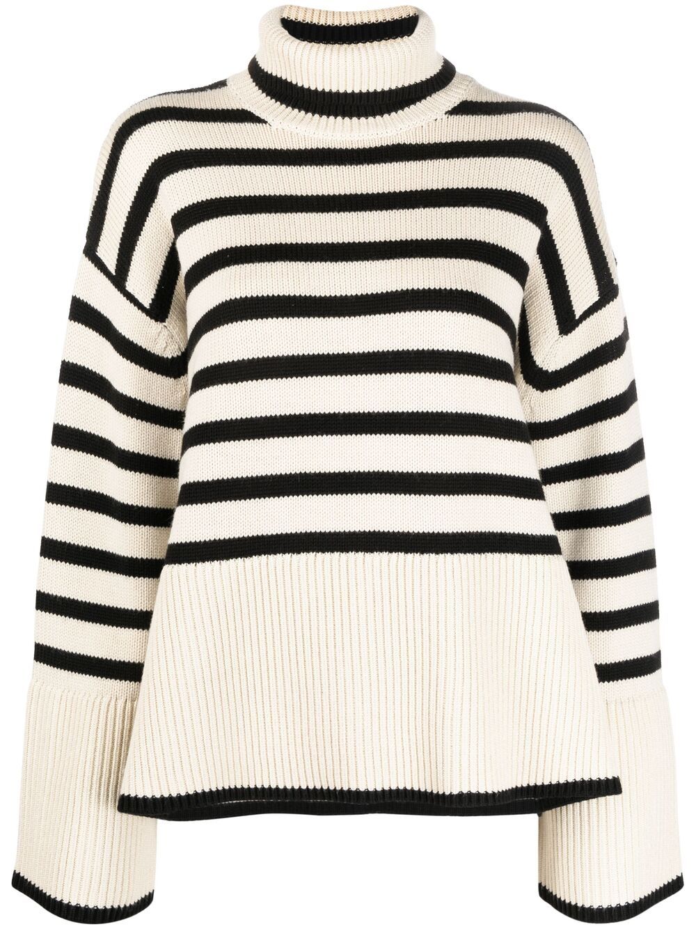 TOTEME striped roll neck jumper - Neutrals von TOTEME