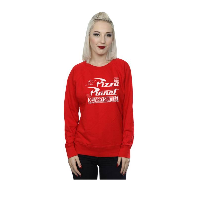 Pizza Planet Sweatshirt Damen Rot Bunt XL von Toy Story