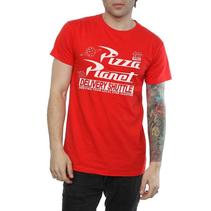 Pizza Planet Tshirt Herren Rot Bunt 3XL von Toy Story