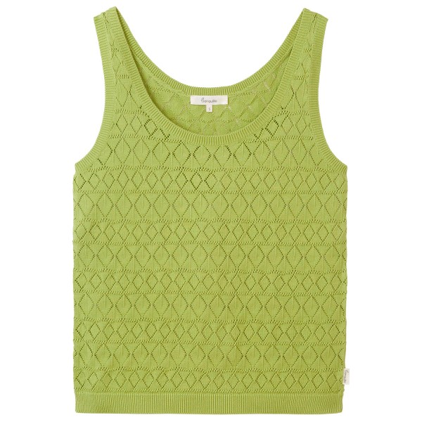 Tranquillo - Women's Ajour Strick-Top - Top Gr L oliv/grün von Tranquillo