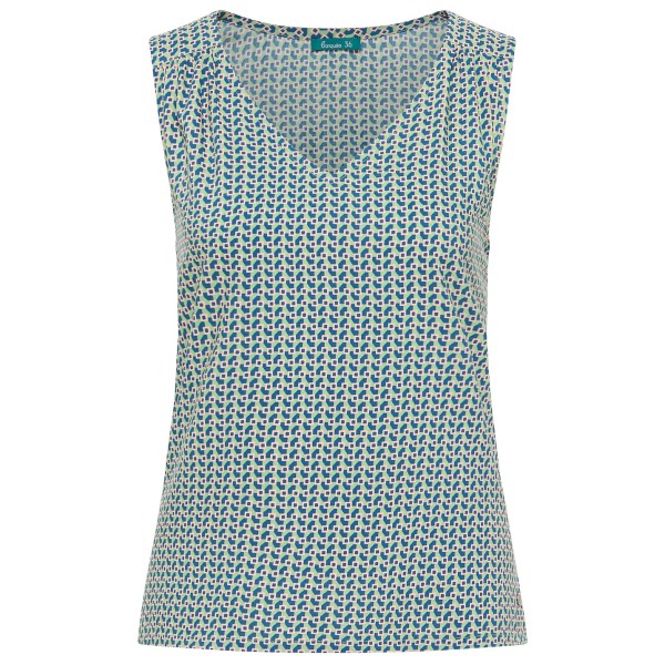 Tranquillo - Women's EcoVero Top - Top Gr 42 türkis/grau von Tranquillo