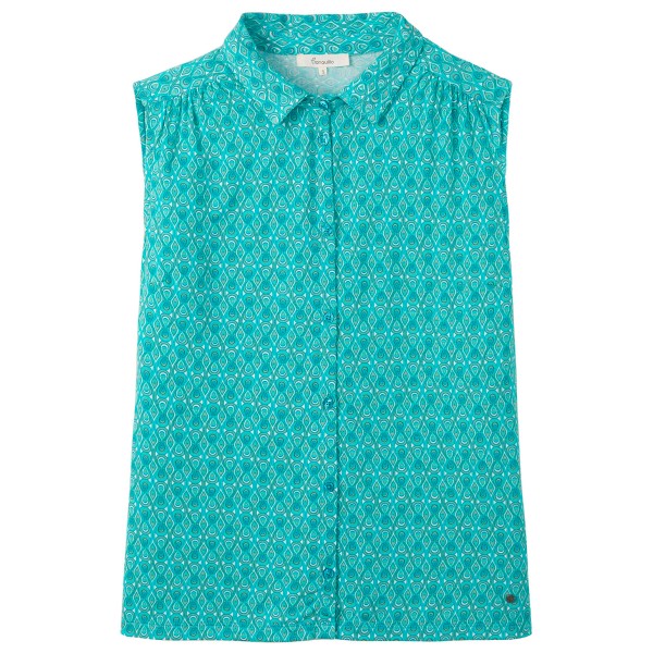 Tranquillo - Women's Feminine Bluse aus Ecovero Viskose - Top Gr L türkis von Tranquillo