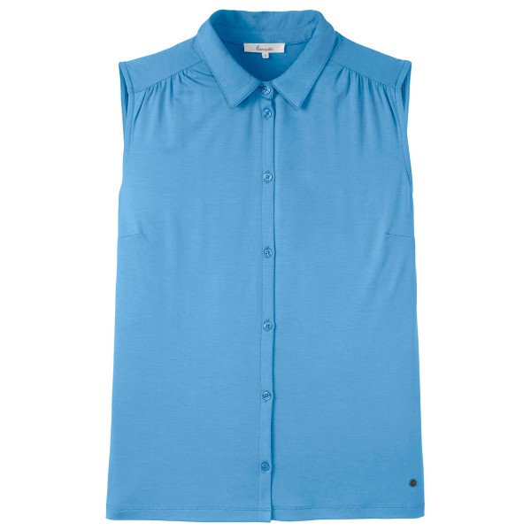 Tranquillo - Women's Feminine Bluse aus Ecovero Viskose - Top Gr M blau von Tranquillo
