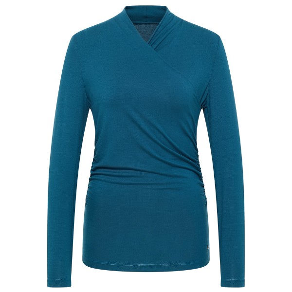 Tranquillo - Women's Feminines Ecovero-Shirt - Longsleeve Gr L;M;S;XS blau;lila von Tranquillo