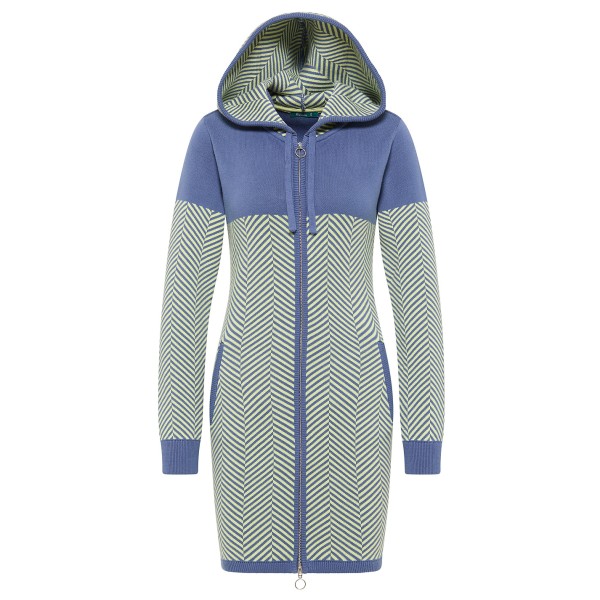 Tranquillo - Women's Jaquard Strickjacke - Mantel Gr L grau von Tranquillo