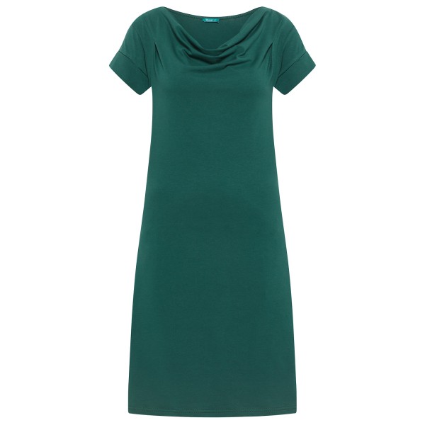 Tranquillo - Women's Kleid mit Wasserfallausschnitt - Kleid Gr L;M;S;XS blau;grau;grün;rosa von Tranquillo