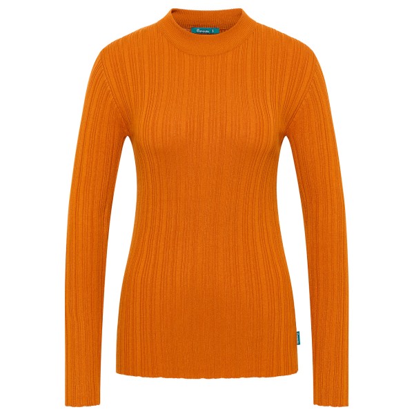 Tranquillo - Women's Seidiges Ecovero-Shirt - Longsleeve Gr L orange von Tranquillo