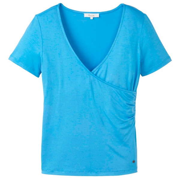 Tranquillo - Women's Shirt in Wickeloptik - T-Shirt Gr L blau von Tranquillo