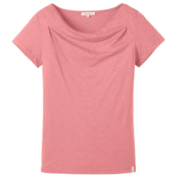 Tranquillo - Women's Shirt mit Wasserfallausschnitt - T-Shirt Gr XS rosa von Tranquillo