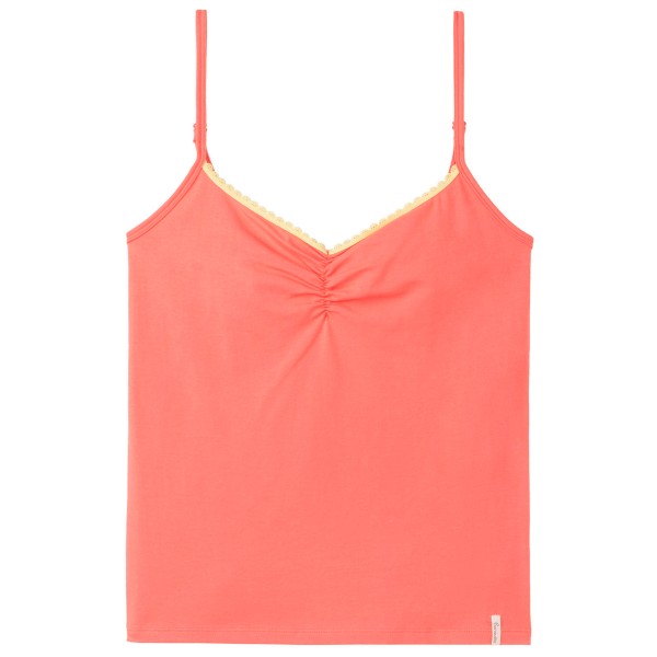 Tranquillo - Women's Spaghetti-Top mit Spitze - Top Gr M orange von Tranquillo