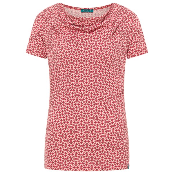 Tranquillo - Women's Stretch-Jersey mit Wasserfallausschnitt - T-Shirt Gr XS rosa von Tranquillo