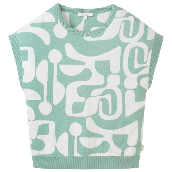Tranquillo - Women's Strick-Shirt aus Biobaumwolle - T-Shirt Gr L;M;S;XL türkis von Tranquillo