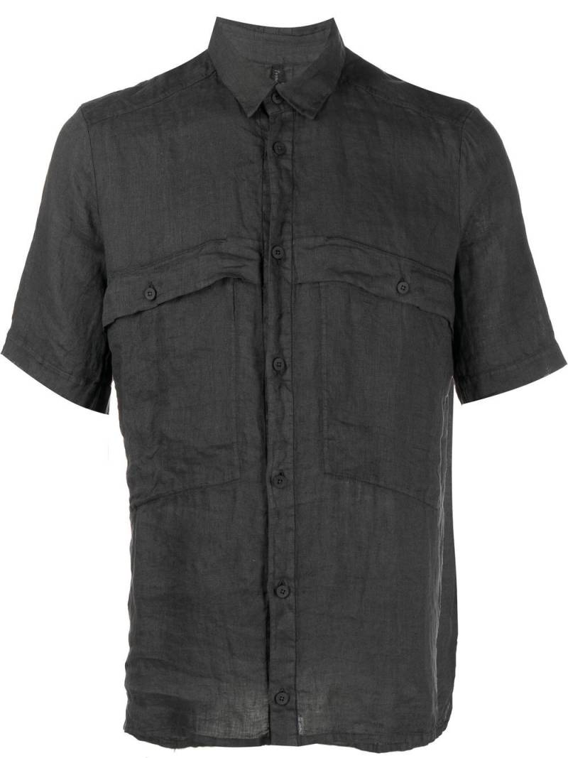 Transit short-sleeve linen shirt - Grey von Transit