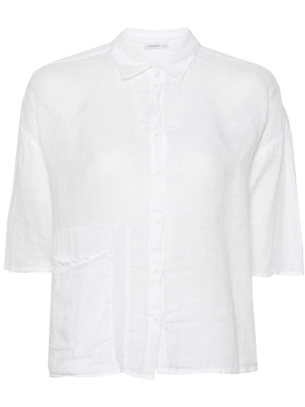 Transit classic-collar drop-shoulder shirt - White von Transit