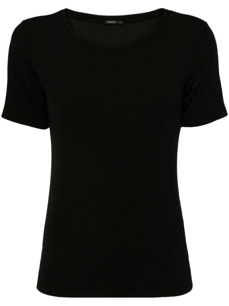 Transit crew-neck T-shirt - Black von Transit