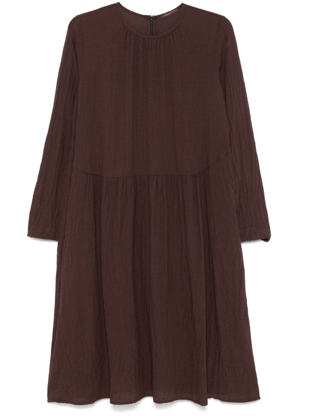 Transit crinkled midi dress - Brown von Transit