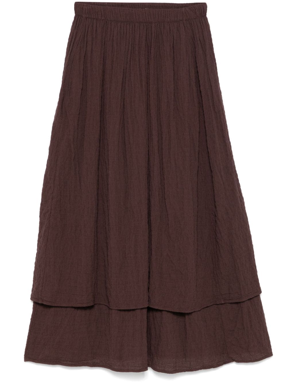 Transit crinkled midi skirt - Brown von Transit