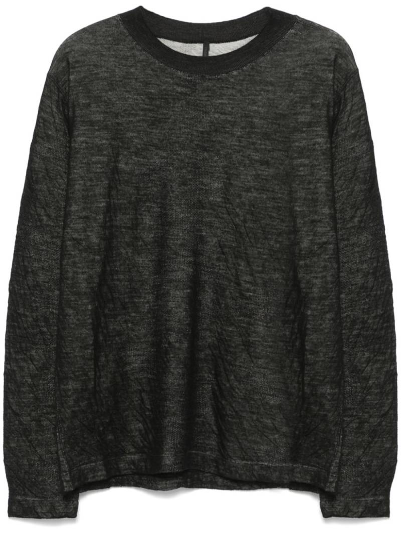 Transit crinkled sweater - Black von Transit