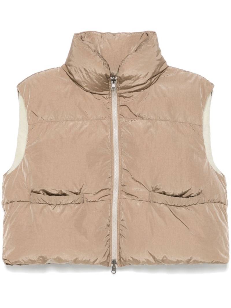 Transit cropped gilet - Brown von Transit