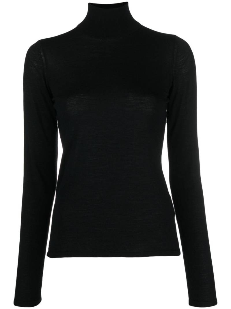 Transit high-neck long-sleeve jumper - Black von Transit