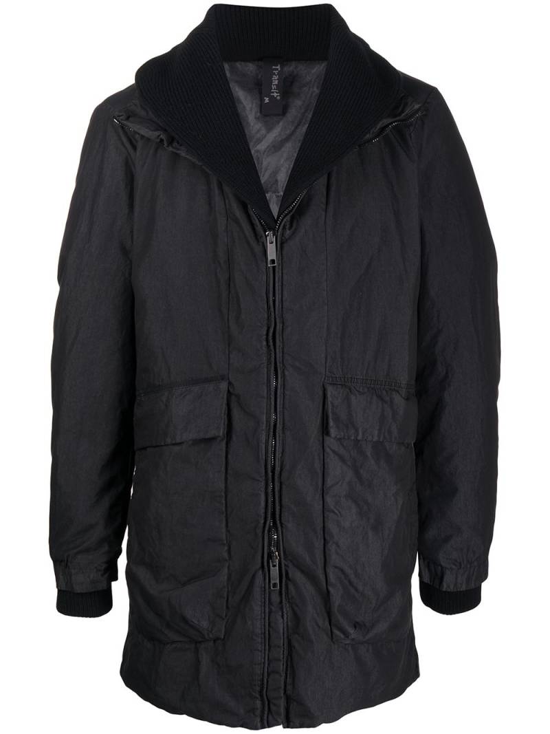 Transit high neck padded coat - Black von Transit