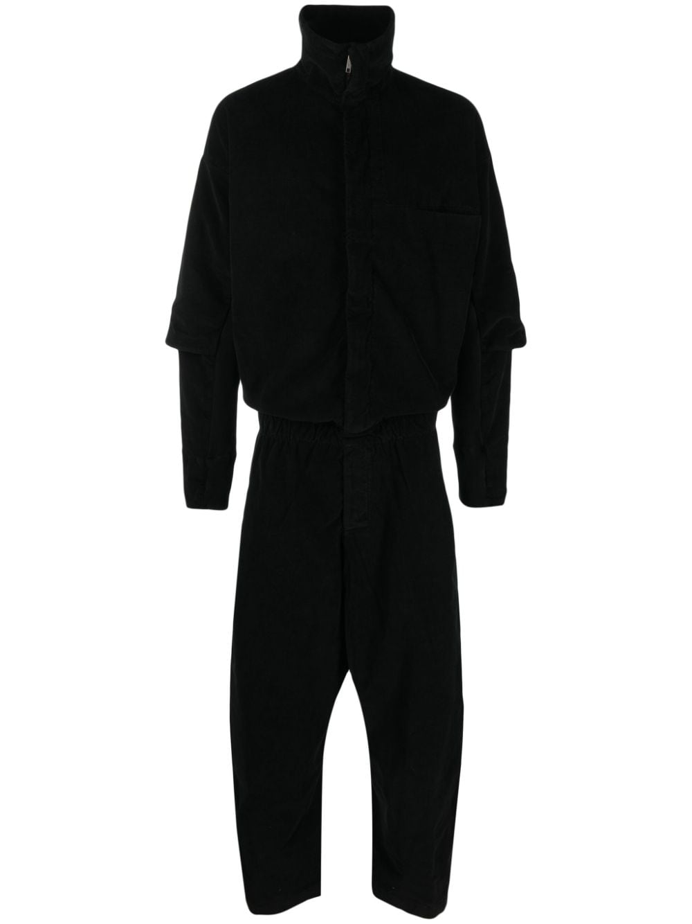 Transit high-neck zip-up jumpsuit - Black von Transit